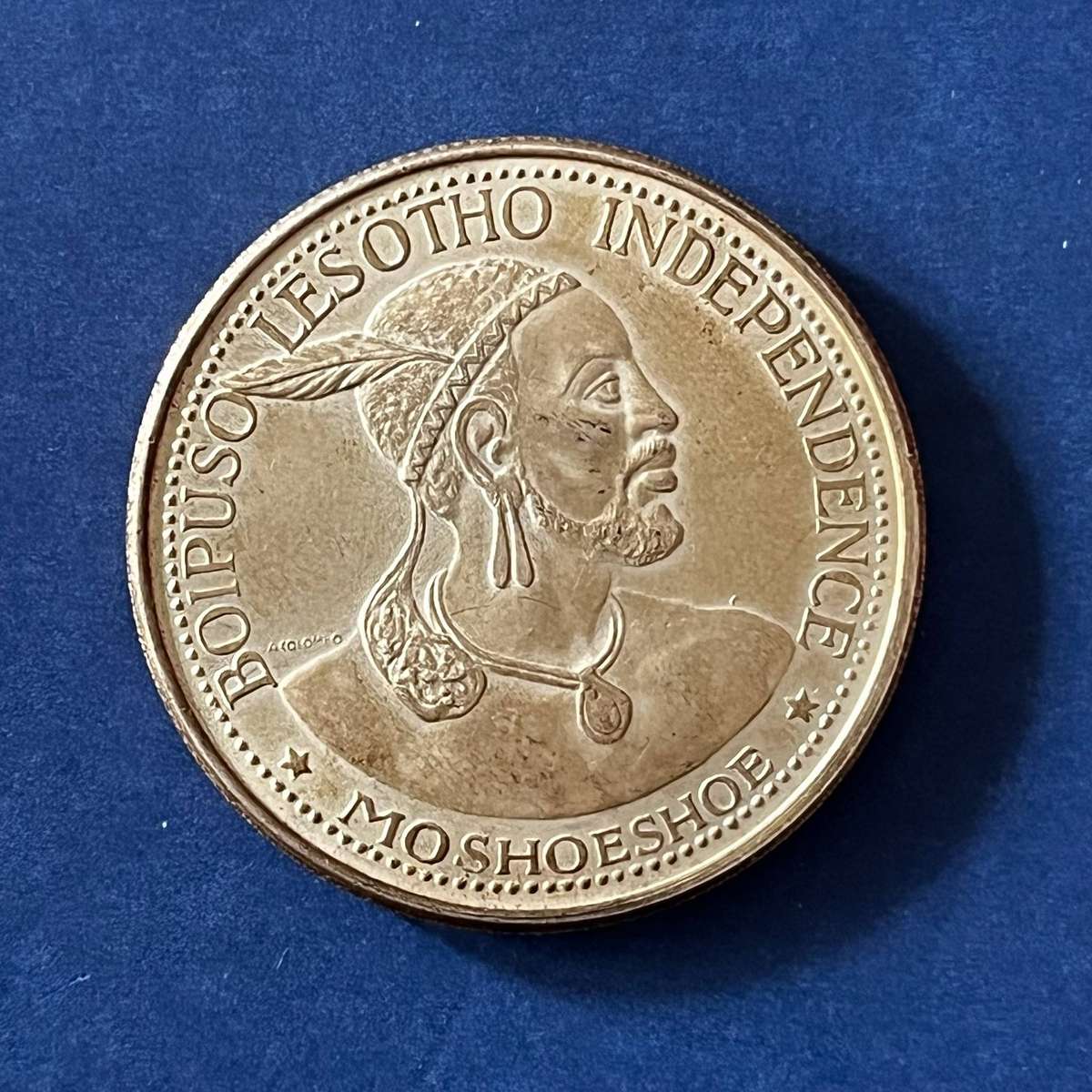  Kingdom of Lesotho  50 Licente  1966 | Silver Crown