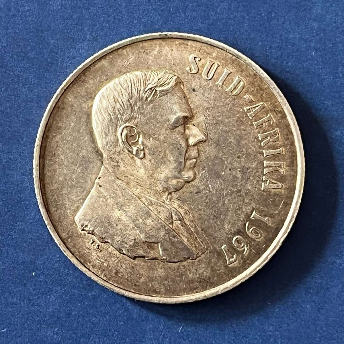  South Africa  1 Rand  1967 | Silver (.800)