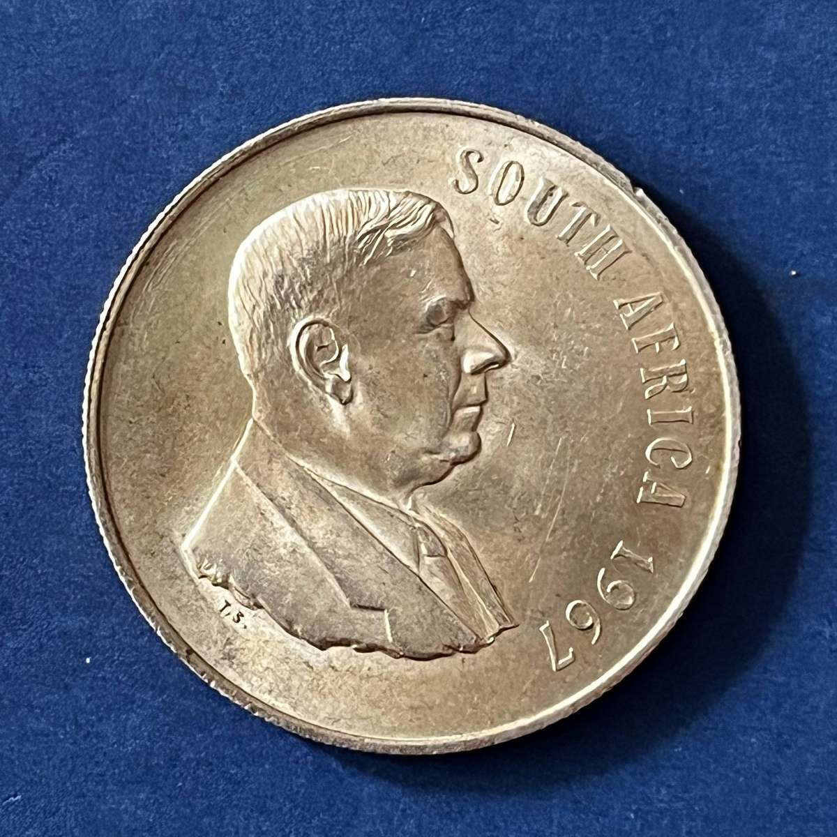  South Africa  1 Rand  1967 | Silver (.800)