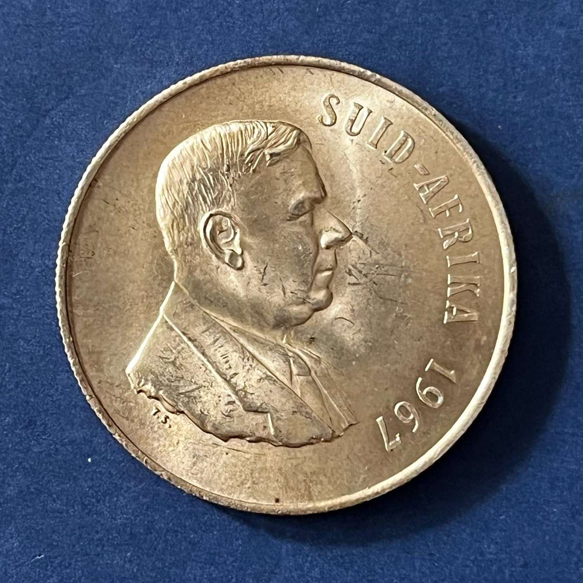  South Africa  1 Rand  1967 | Silver (.800)