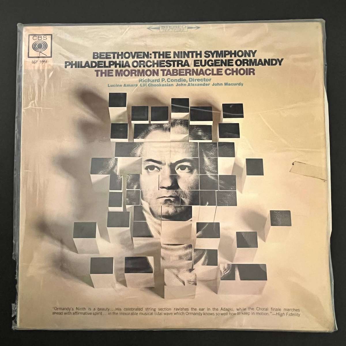 Beethoven Symphony No. 9 Philadelphia Orchestra Eugene Ormandy | Vinyl LP