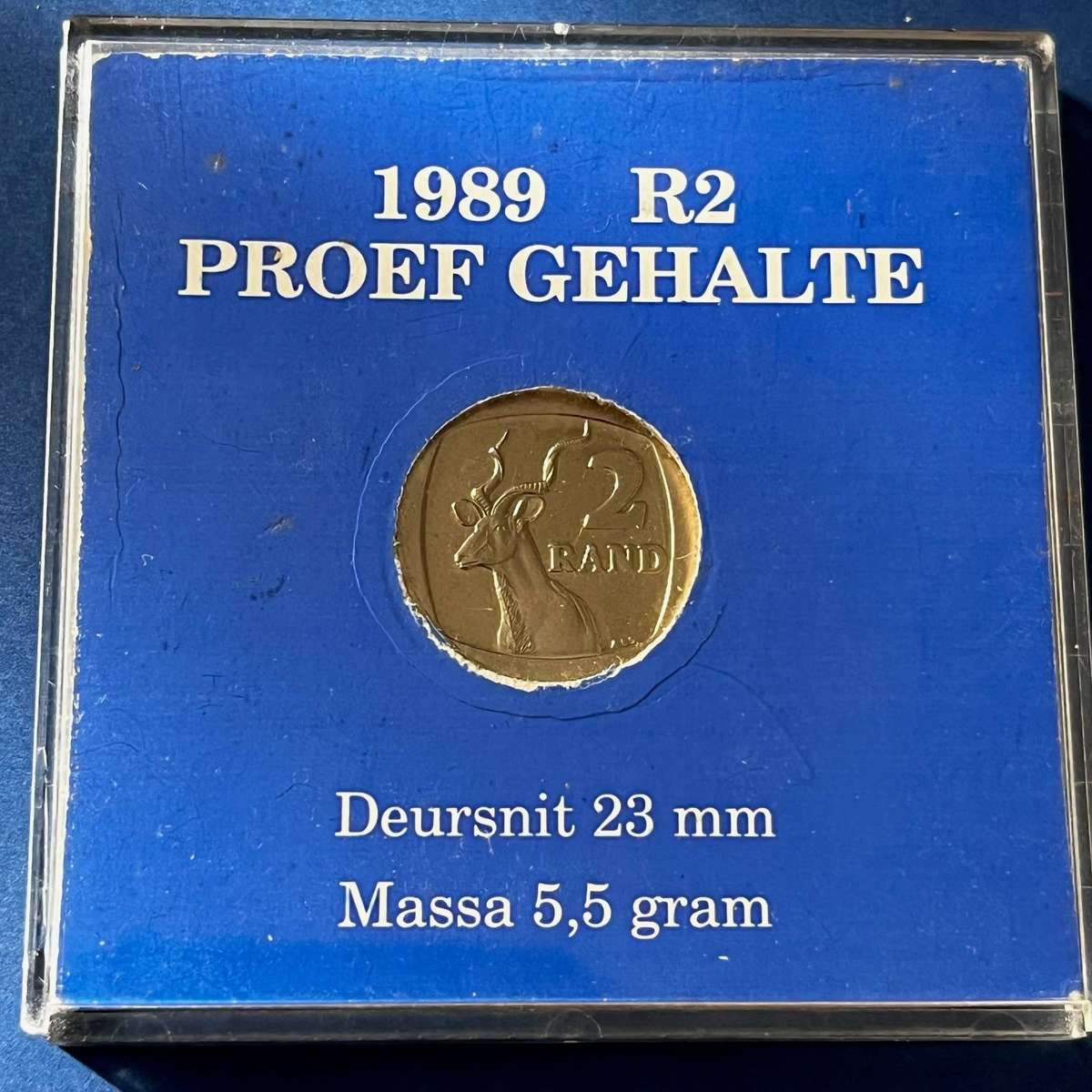  South Africa 1989 R2 Proof Coin | Proof Quality | Nickel