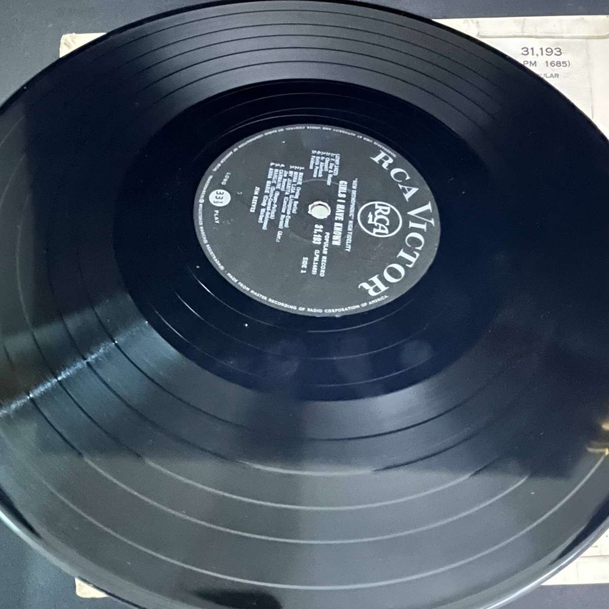 Jim Reeves Girls I Have Known | Vinyl LP