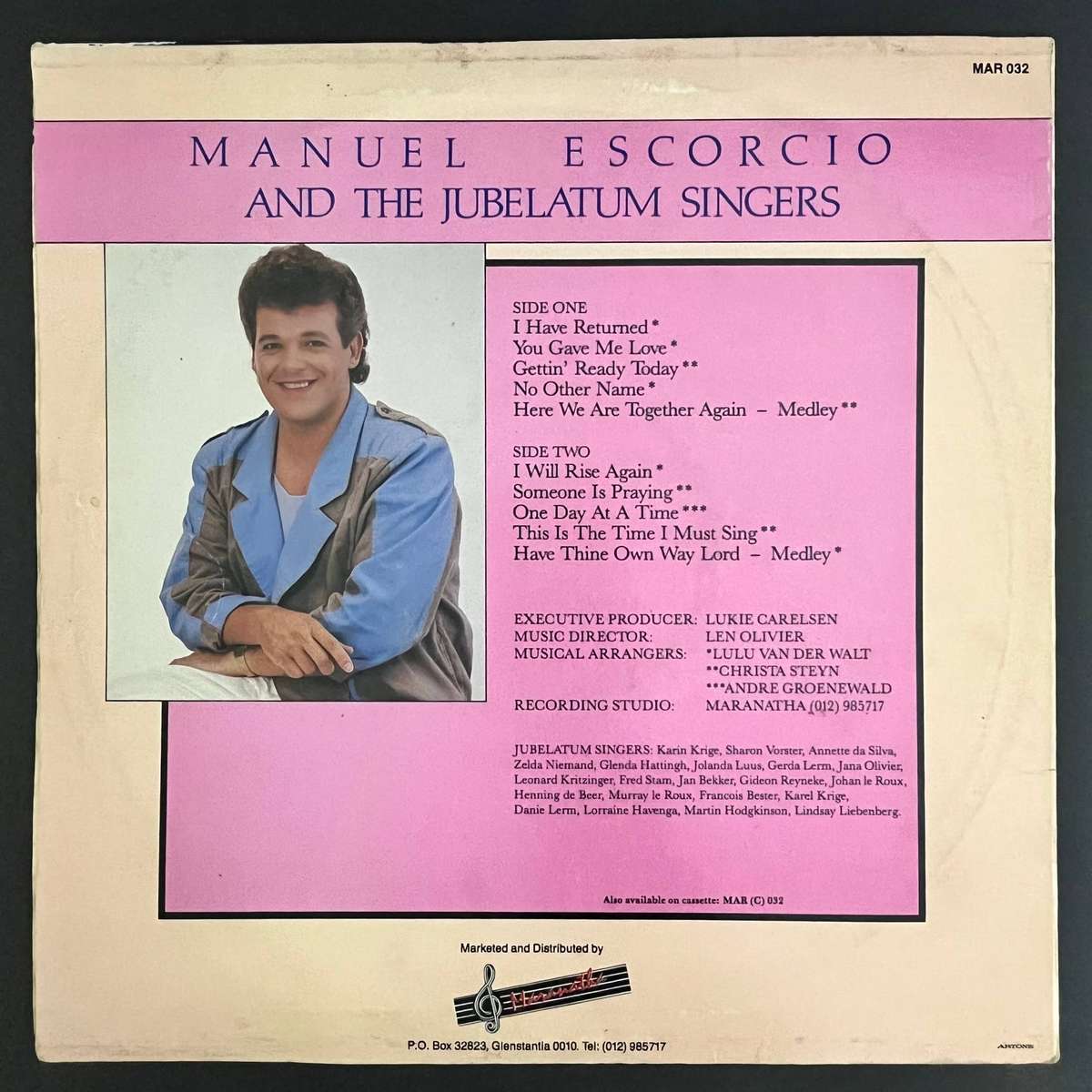 Manuel Escorcio & The Jubelatum Singers  I Will Rise Again | Vinyl LP