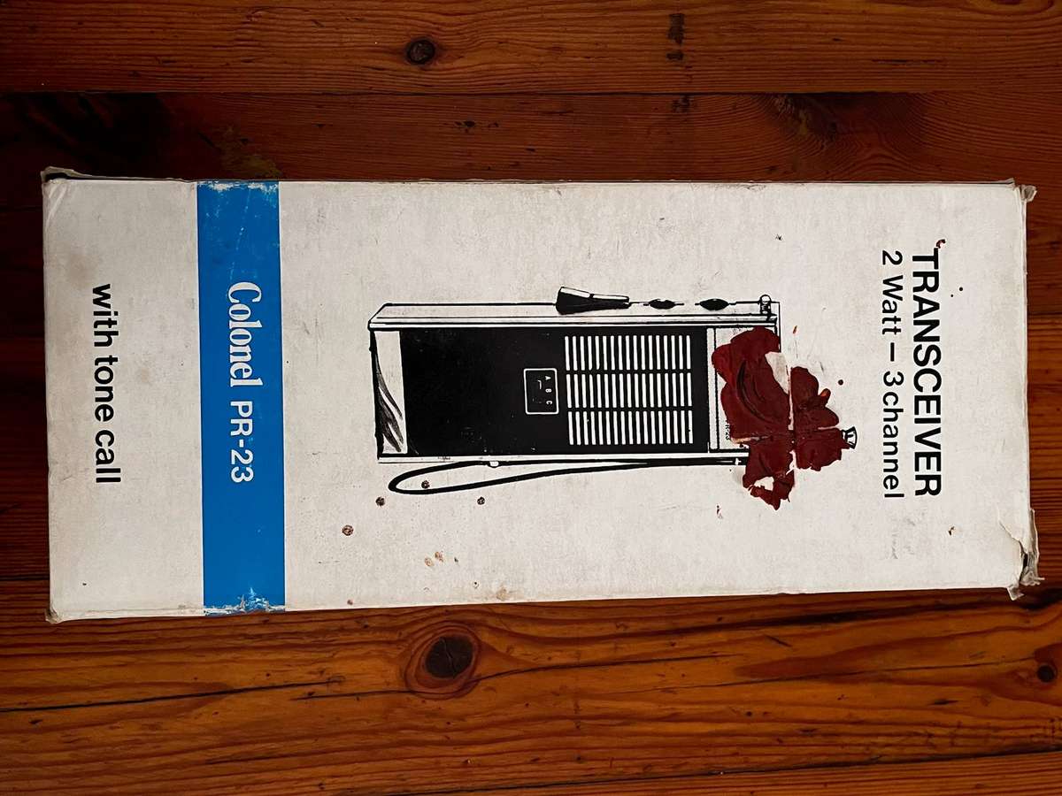  Colonel PR-23 Handheld Transceiver | 2W 3-Channel | Vintage | Boxed
