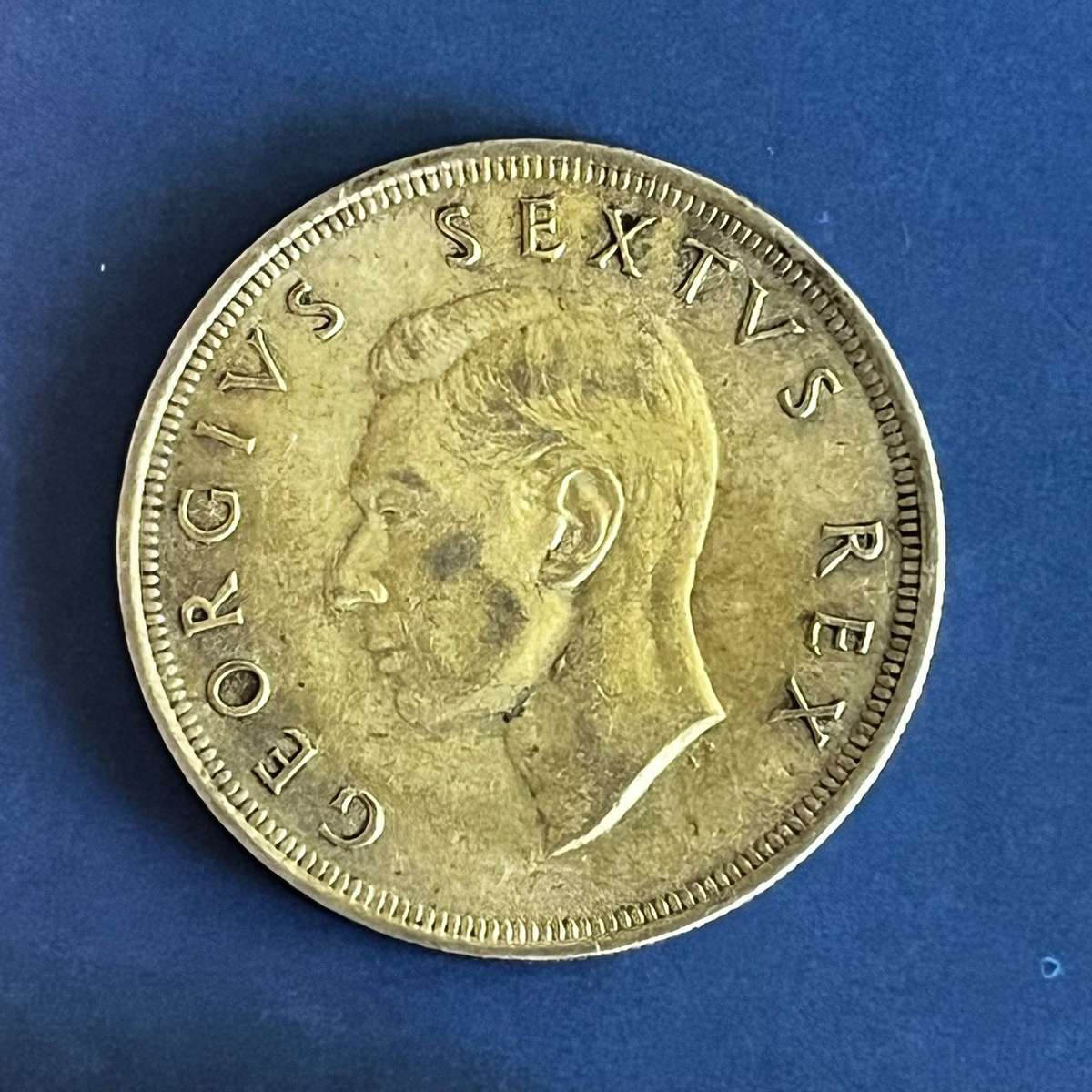  South Africa 5 Shillings 1951  George VI  Silver (.500)