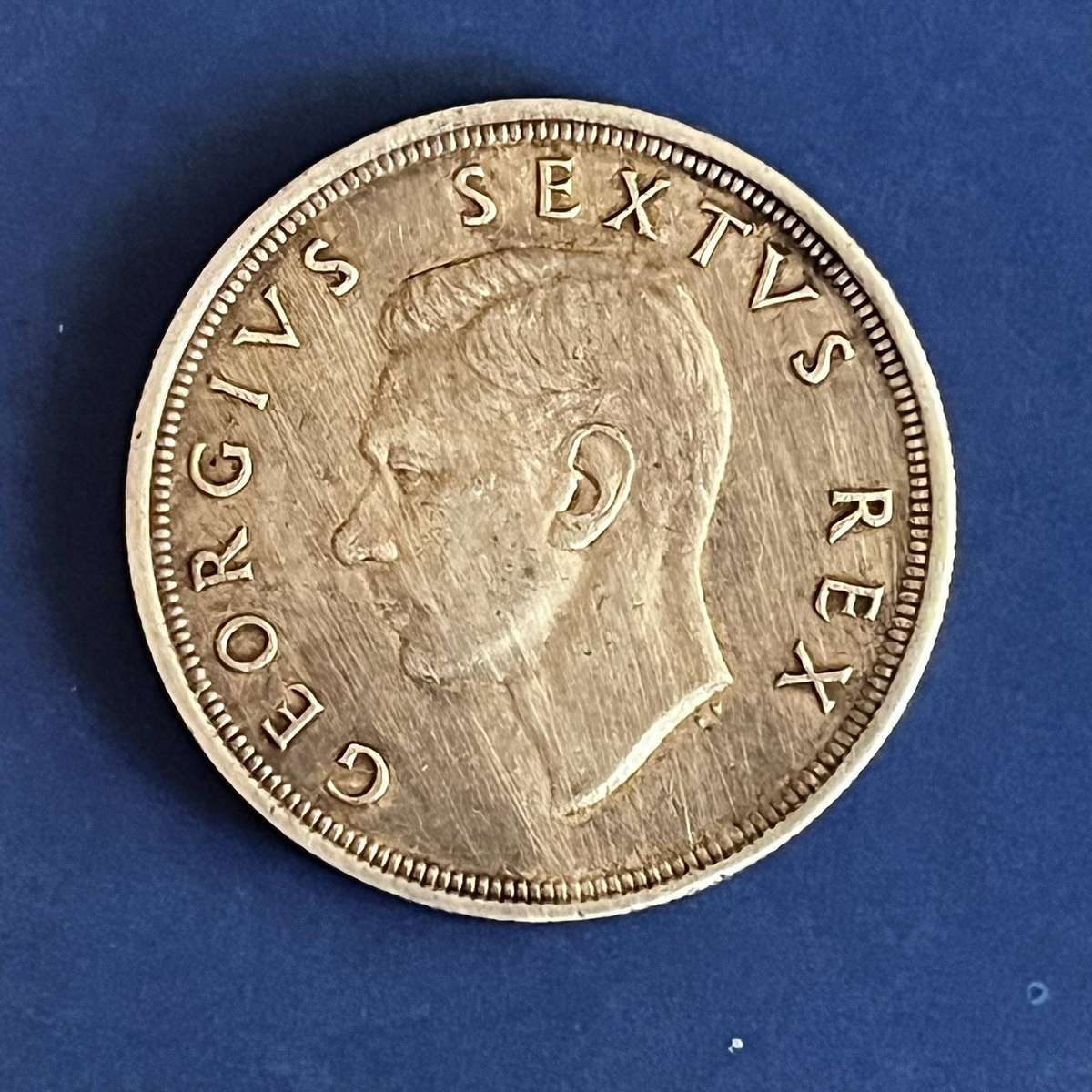  South Africa 5 Shillings (Crown)  1949  Silver (.800)