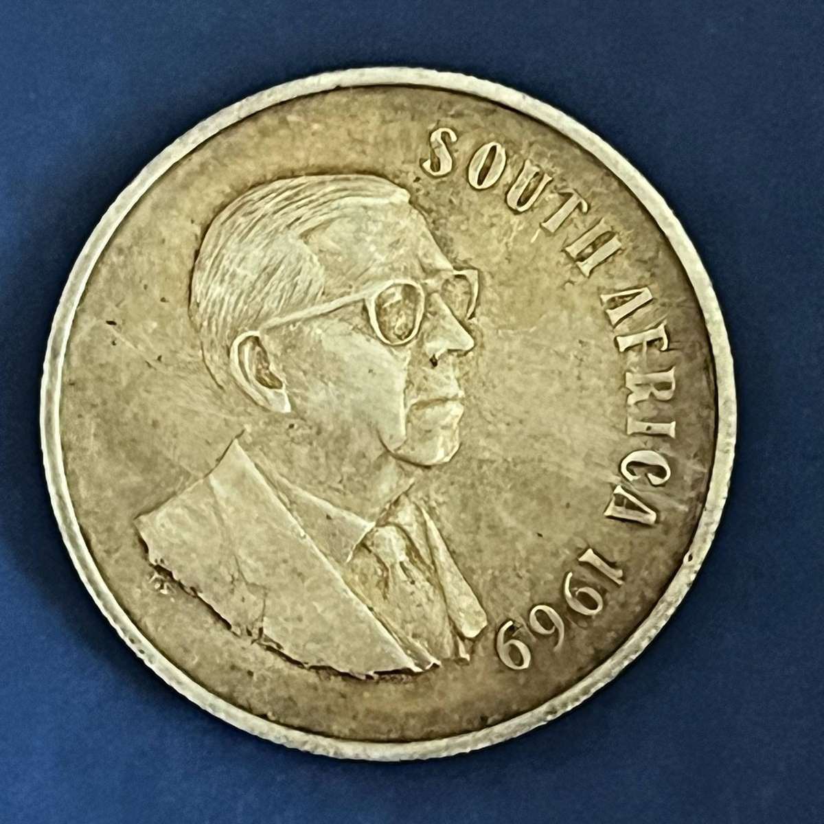 South Africa 1 Rand  Silver (.800)  1969