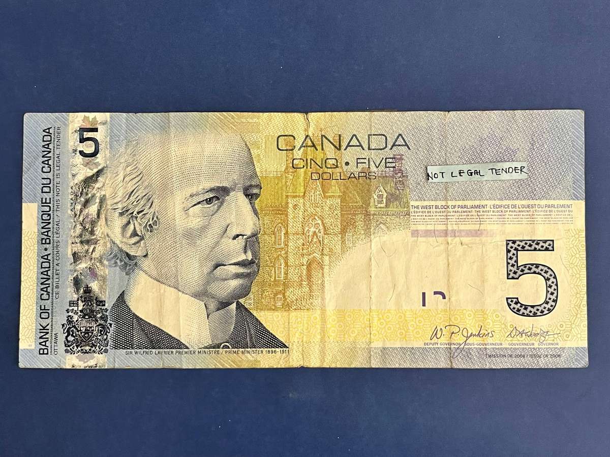 5 Dollars Bank of Canada 2006 Banknote