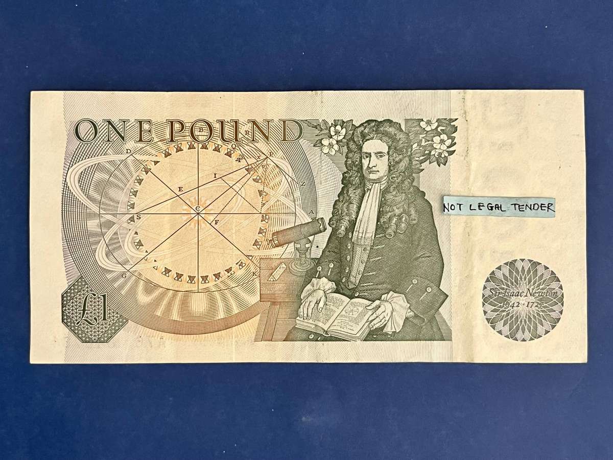 One Pound Banknote Chief Cashier J.B. Page