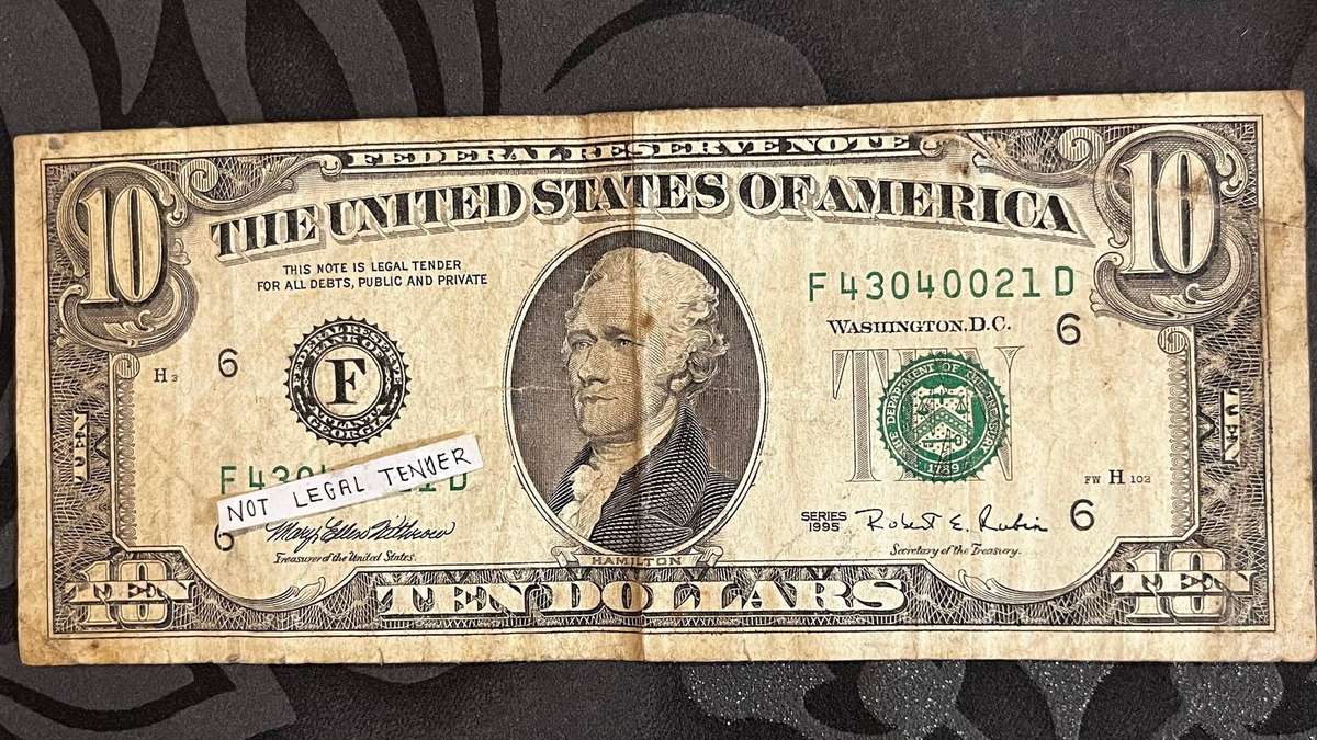 USA $10 Federal Reserve Note 1995