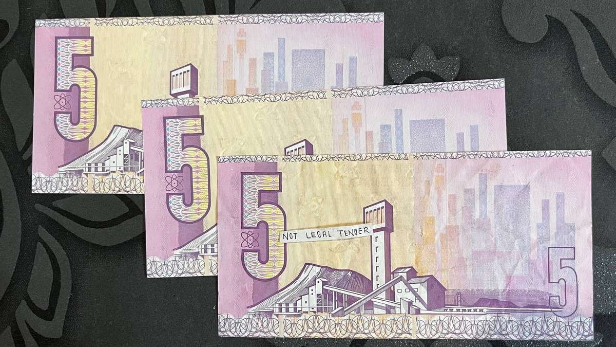 Three 5 Rand Banknotes