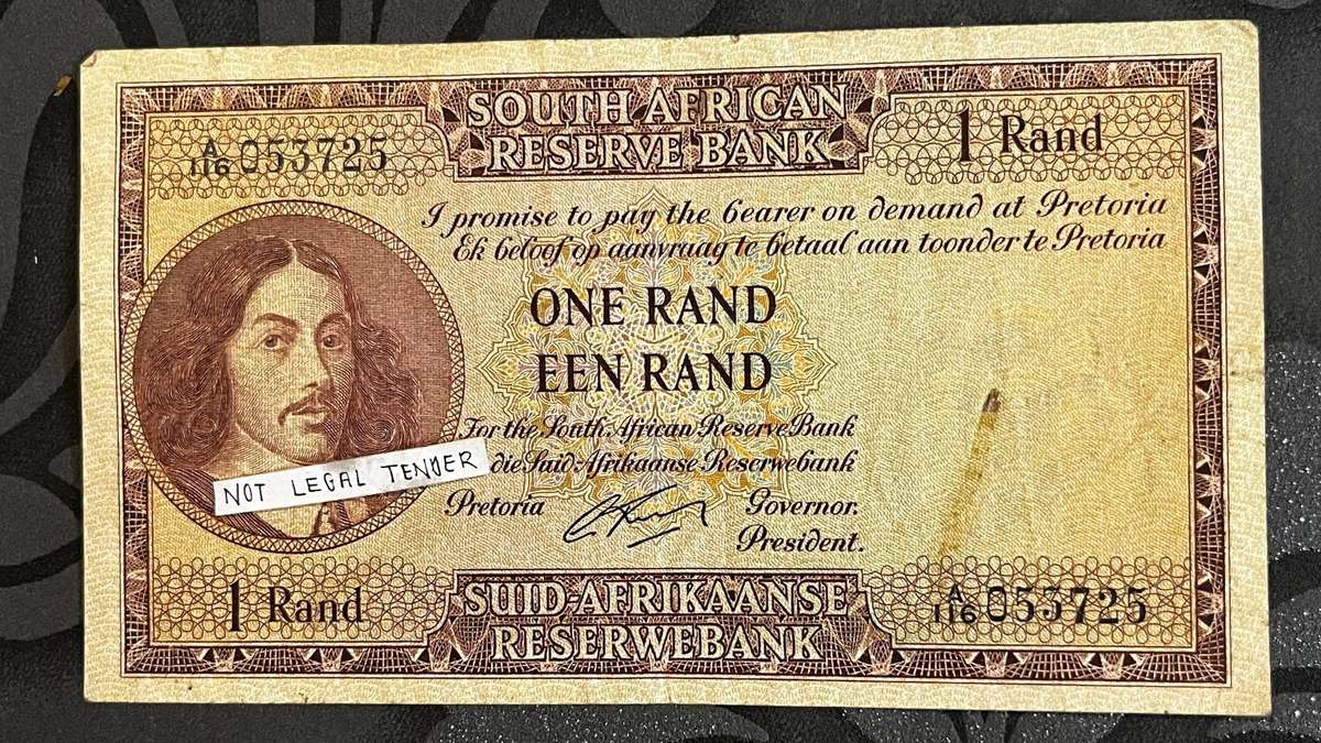 South African 1 Rand Banknote