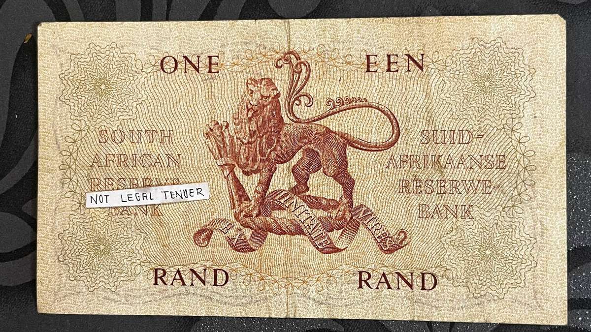 South African 1 Rand Banknote