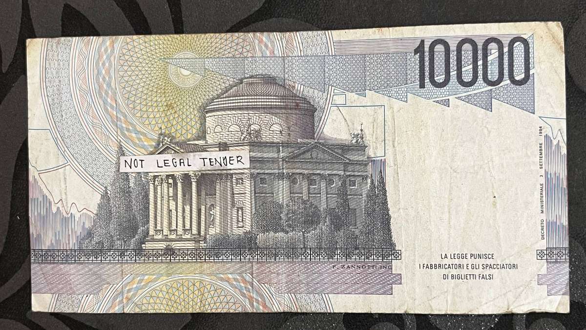 Italy 10,000 Lire Banknote