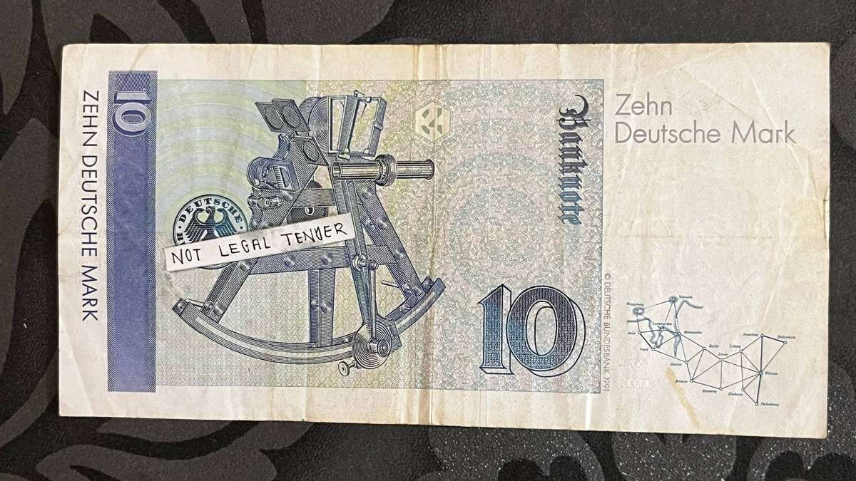 Germany 10 Deutsche Mark Banknote  1989