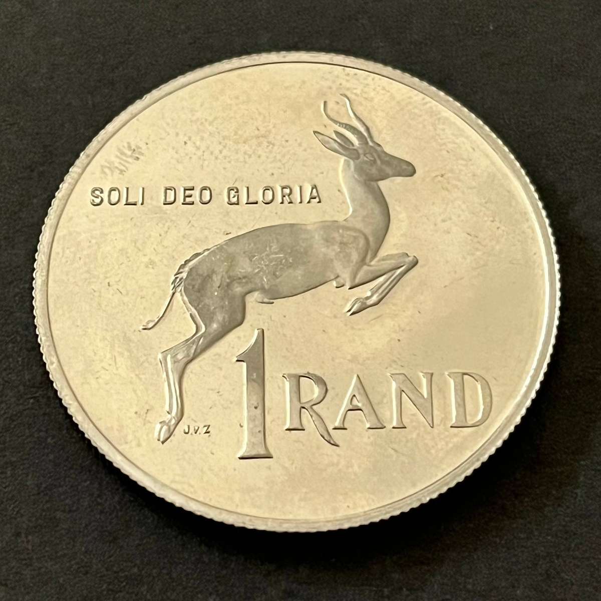  South Africa 1 Rand 1988 Proof Springbok Coin