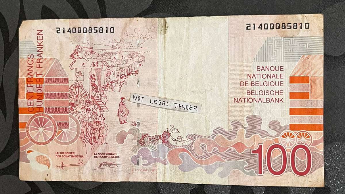 Belgium 100 Francs Banknote