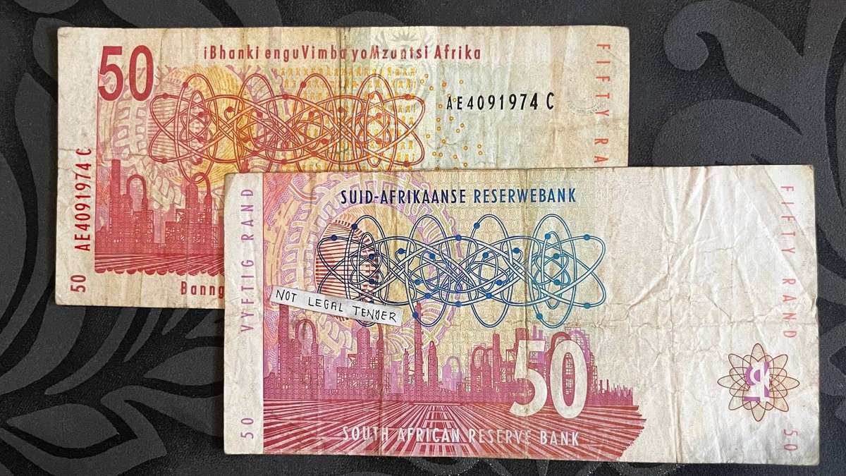 South Africa 50 Rand Banknote x2