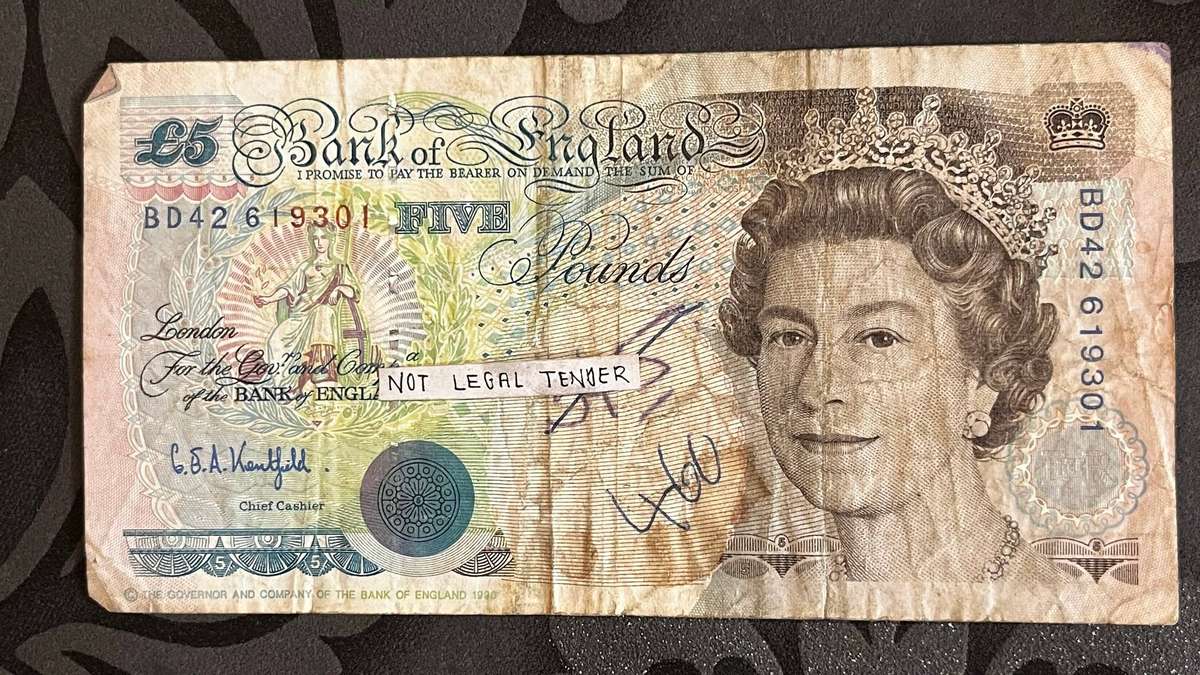 Bank of England £5 Five Pounds