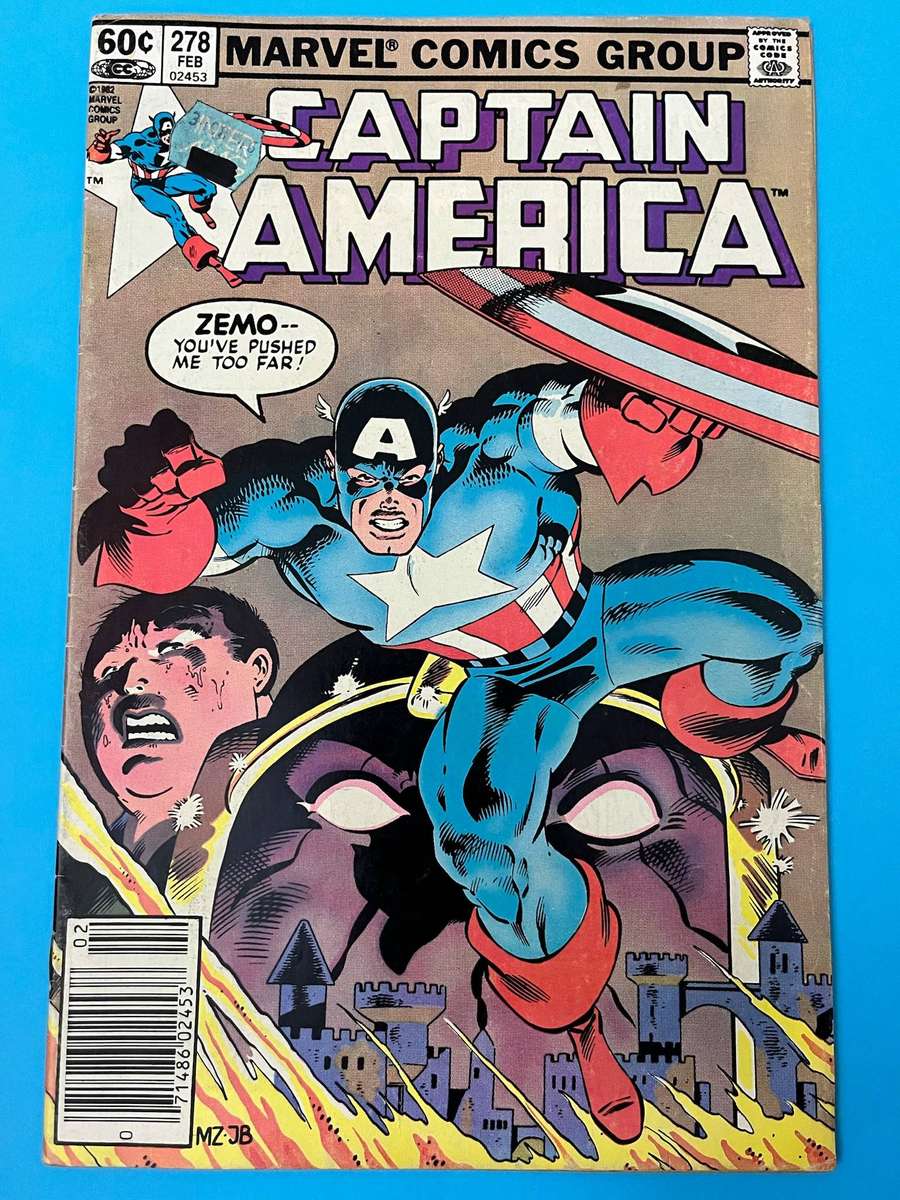  Captain America #278 Baron Zemo Cover Mike Zeck 1983 Marvel
