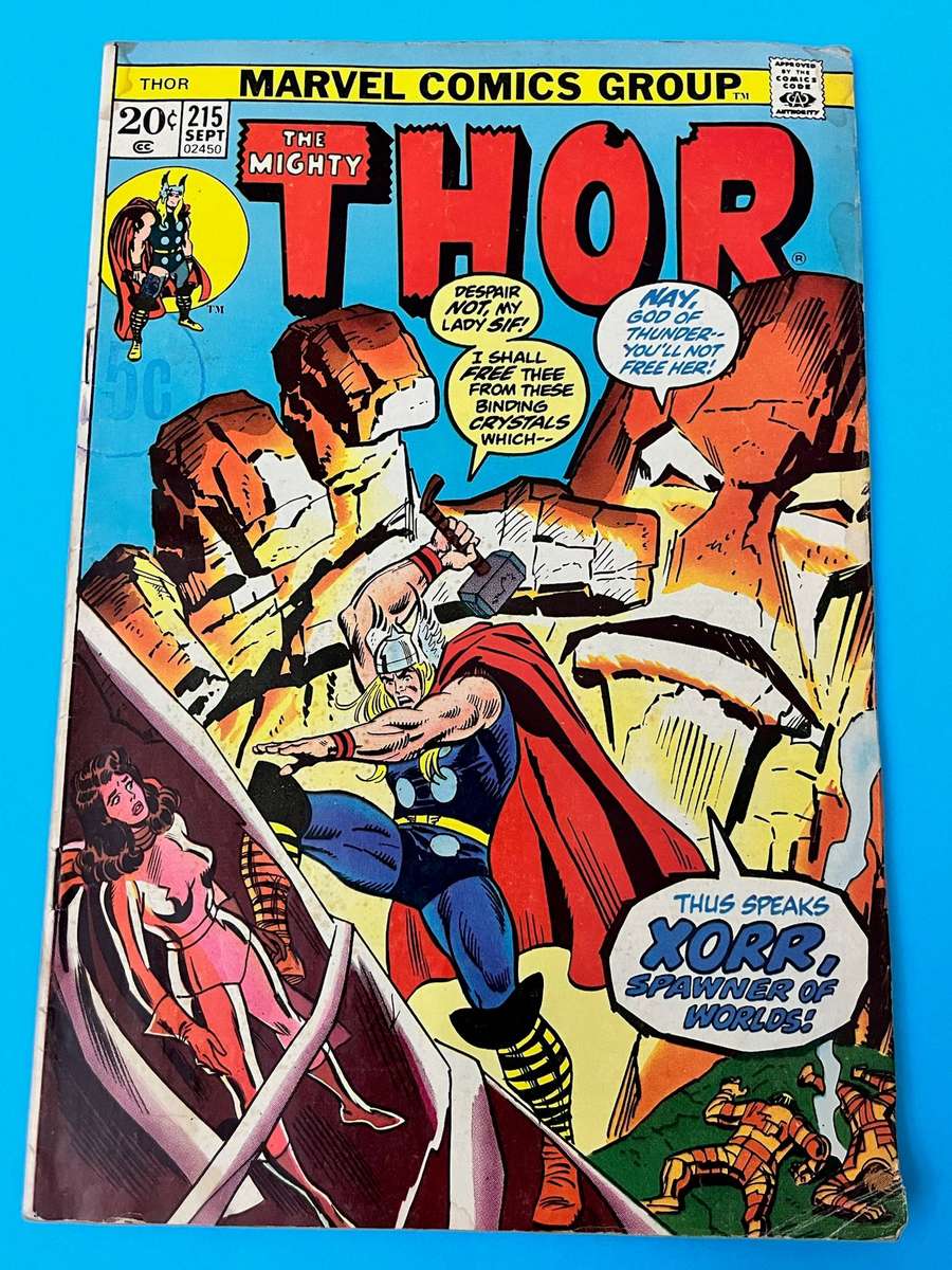 :  Thor #215 Origin Of Xorr 1973 Marvel