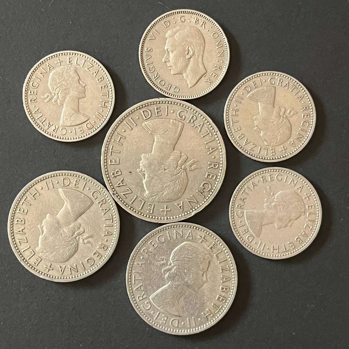  British Pre-Decimal Coin Lot  Half Crown & Shillings | Mixed Dates