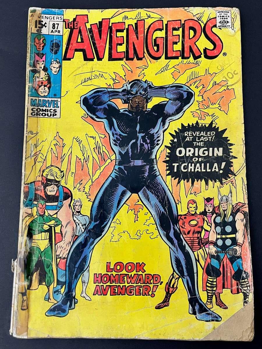 The Avengers #87 Origin of Black Panther 1971 Marvel Comics