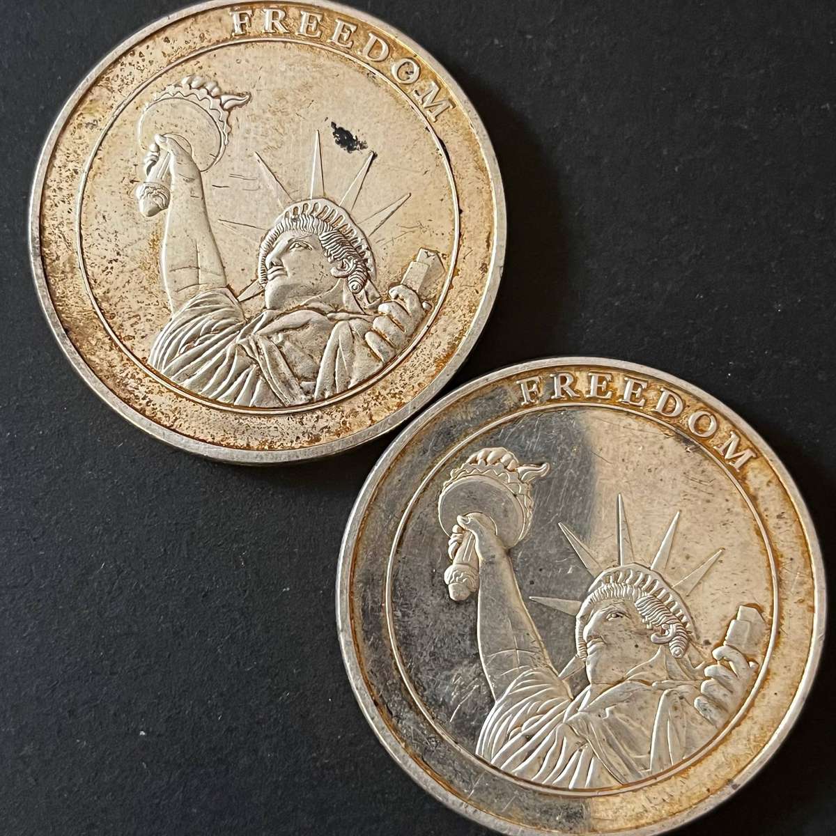  2x Remember Sept. 11, 2001 Commemorative Medallions | Statue of Liberty Design
