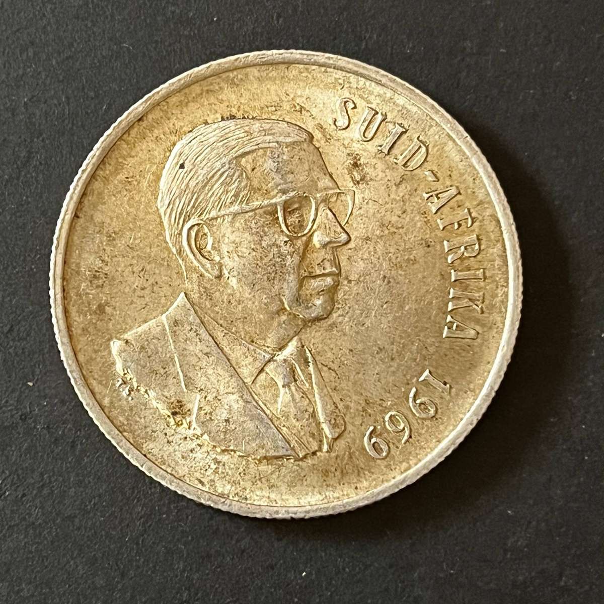  South Africa 1 Rand 1967  Silver (.800)
