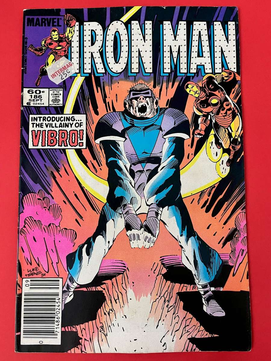  Iron Man #186  1st Appearance of Vibro  Marvel Comics 1984