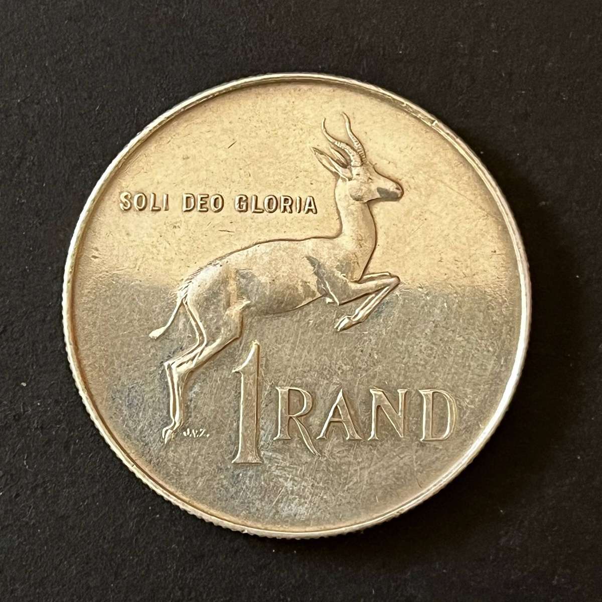  South Africa 1966 1 Rand Silver Coin (.800 Fine)