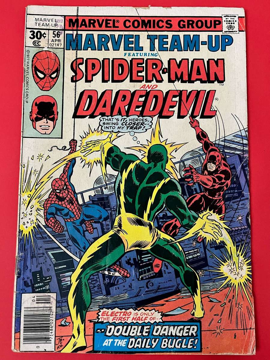  Marvel Team-Up #56  Spider-Man & Daredevil vs Electro  Marvel Comics