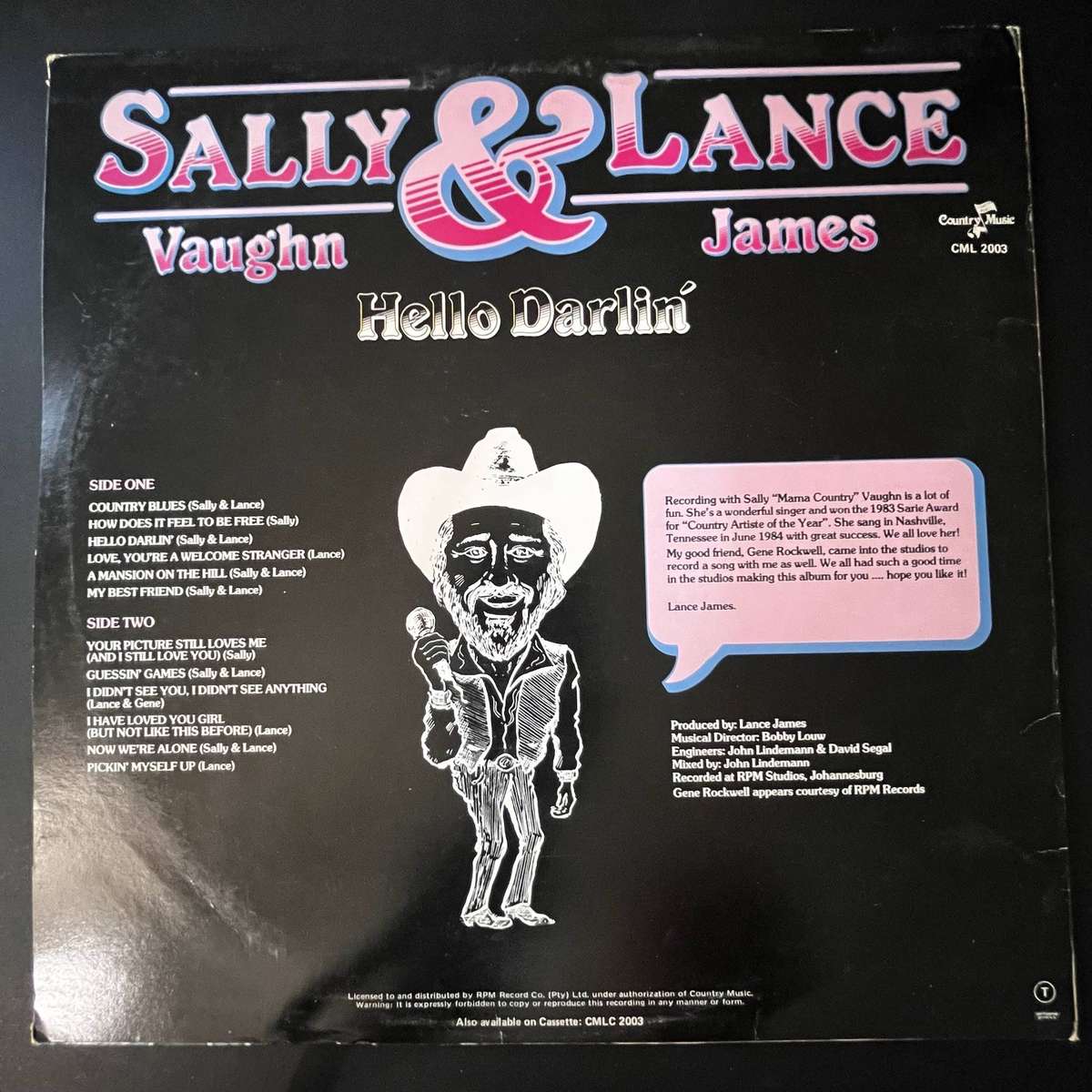 Sally & Lance - Hello Darlin' | Vinyl LP