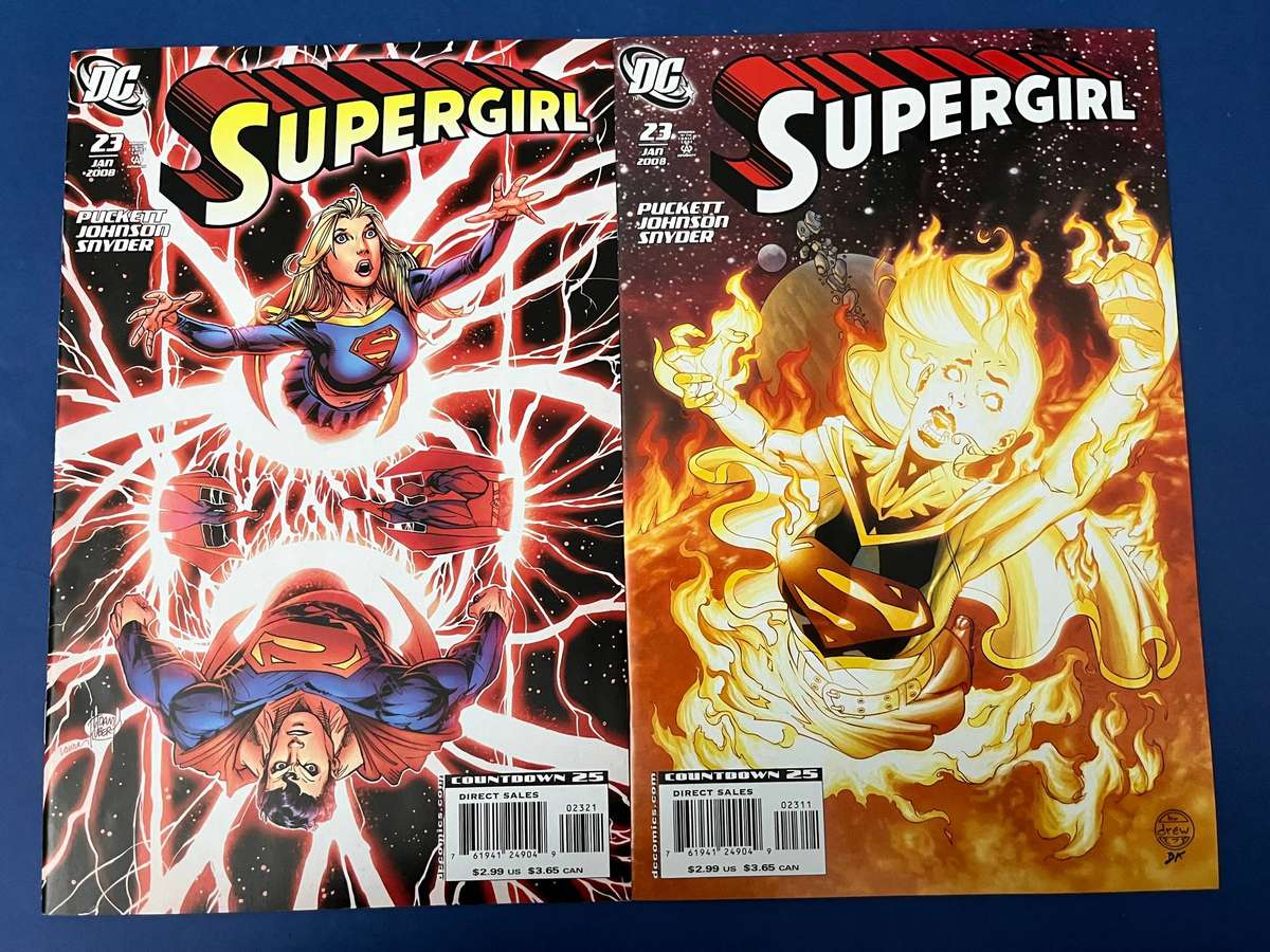  Supergirl #23 Cover Set | Standard & Variant | Puckett | DC Comics | January 2008