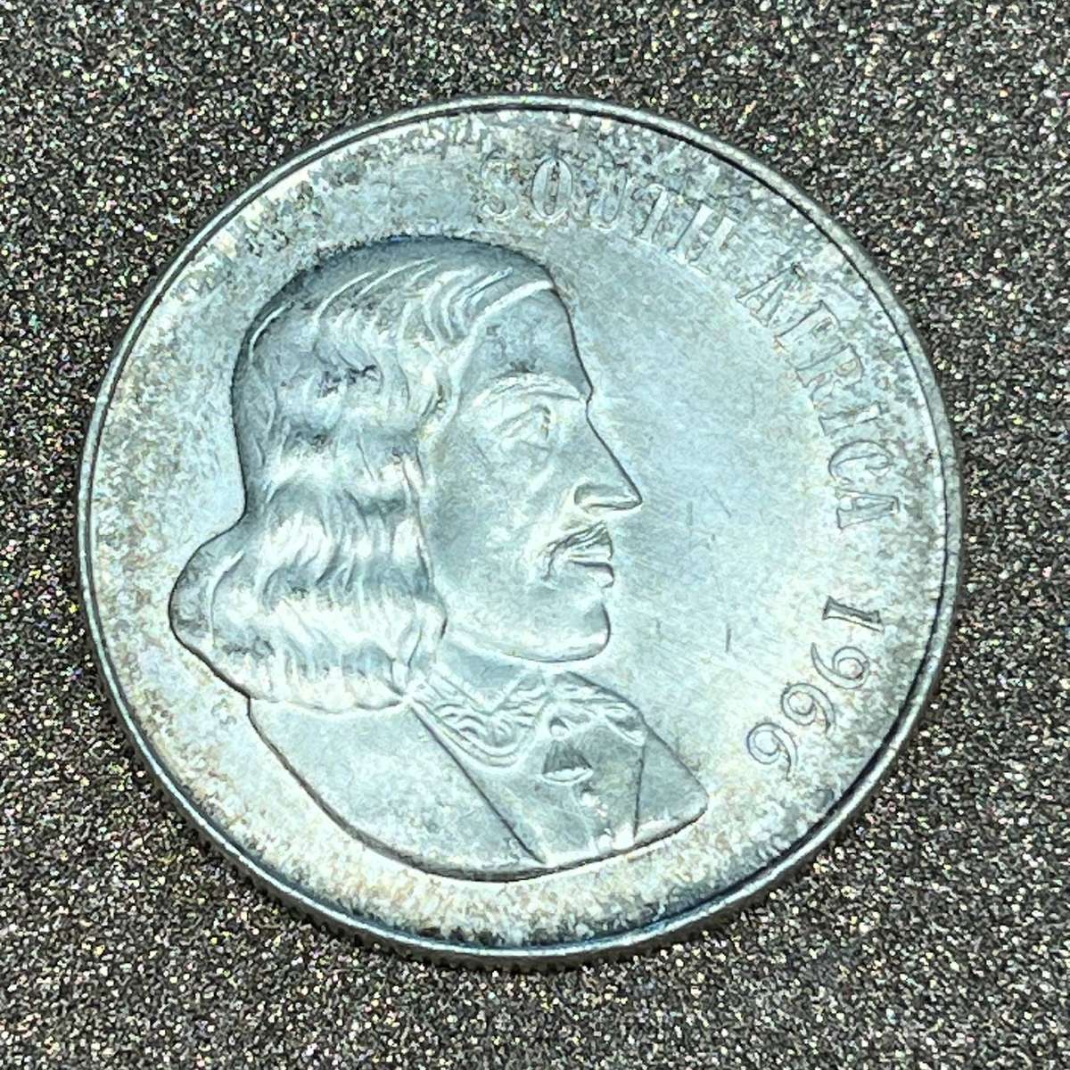  Republic of SA 1966 Silver R1 Jan van Riebeeck .800 Silver
