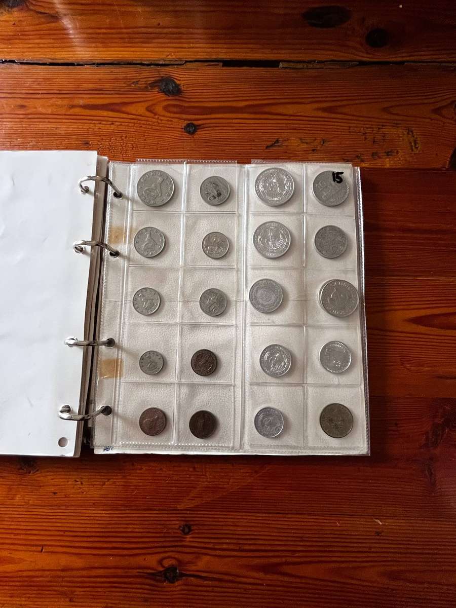 Coin File / Coin Album with Mixed Coins | Partially Filled | See Photos