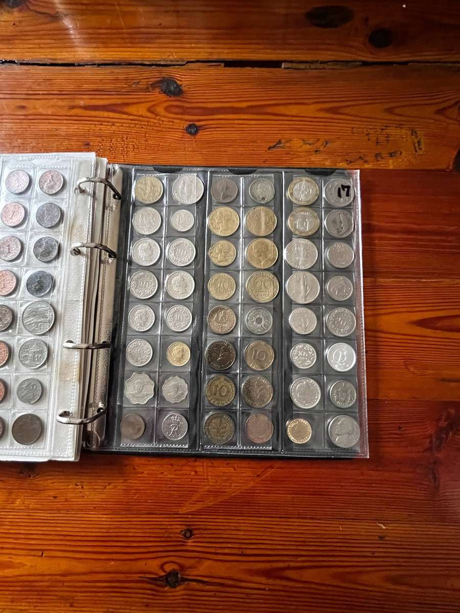 Coin File / Coin Album with Mixed Coins | Partially Filled | See Photos