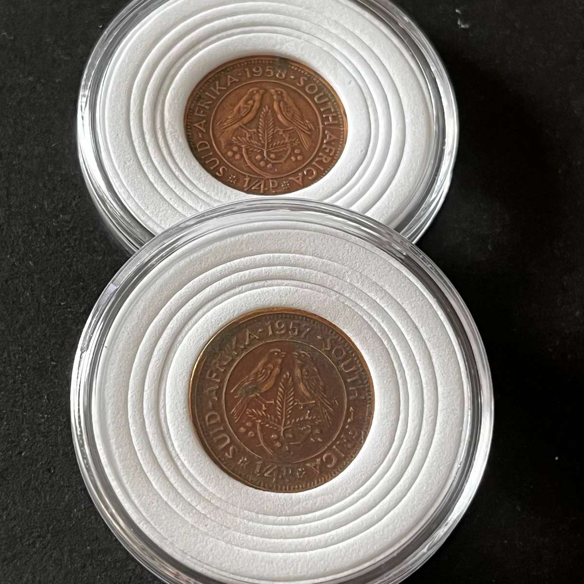 South Africa ¼ Penny Lot (2 Coins)
