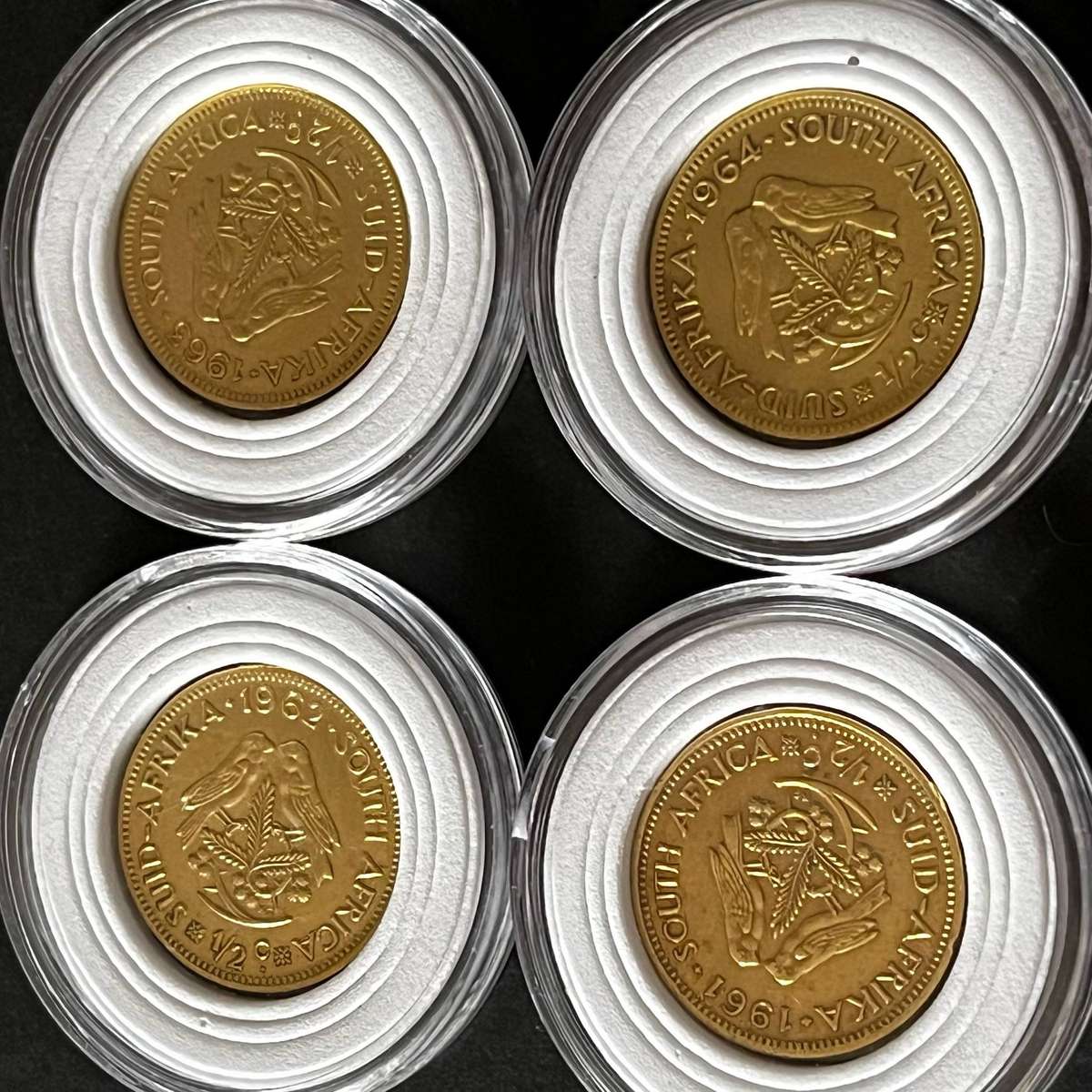 South Africa ½ Cent Coin Lot