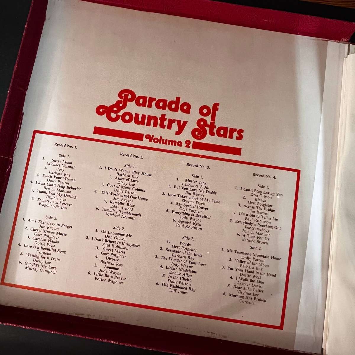 Parade of Country Stars - Volume 2 | Vinyl LP - 6 LP's