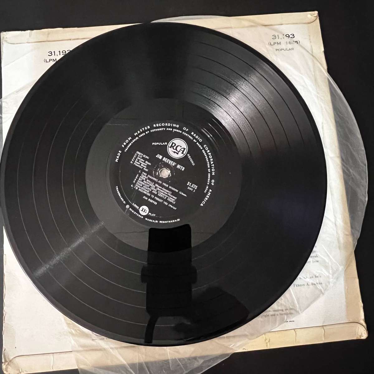 Jim Reeves - Girls I have known | Vinyl LP