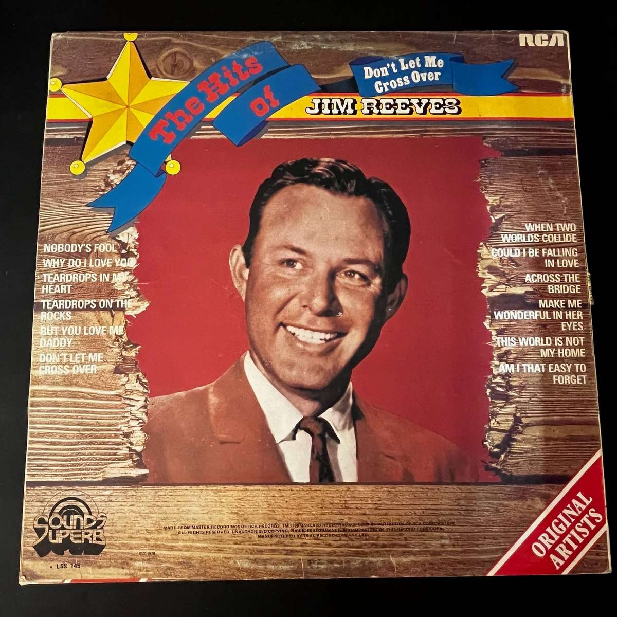 Jim Reeves - Don't let me cross over | Vinyl LP