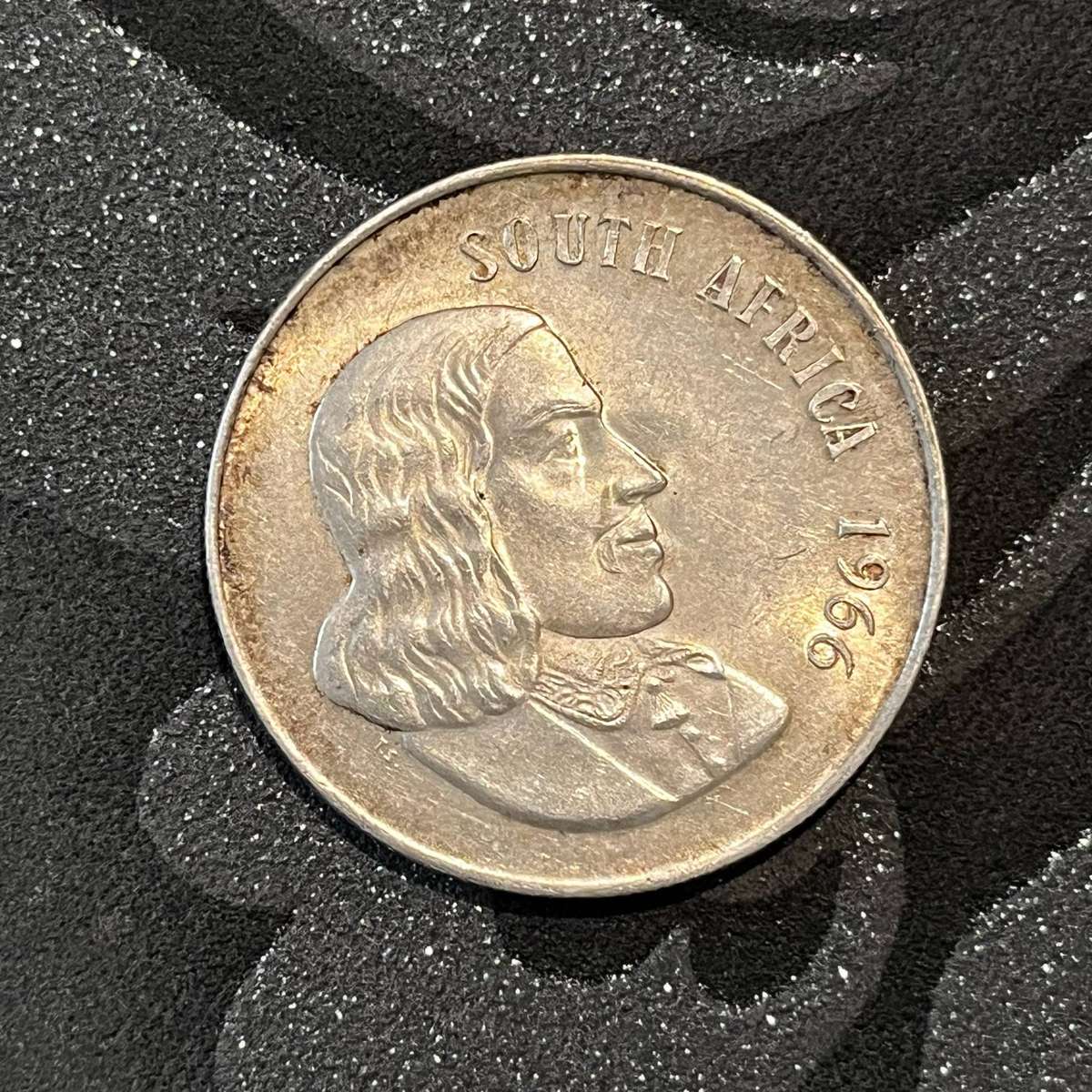  South Africa Silver R1 - 1966 (.800)  Jan van Riebeeck