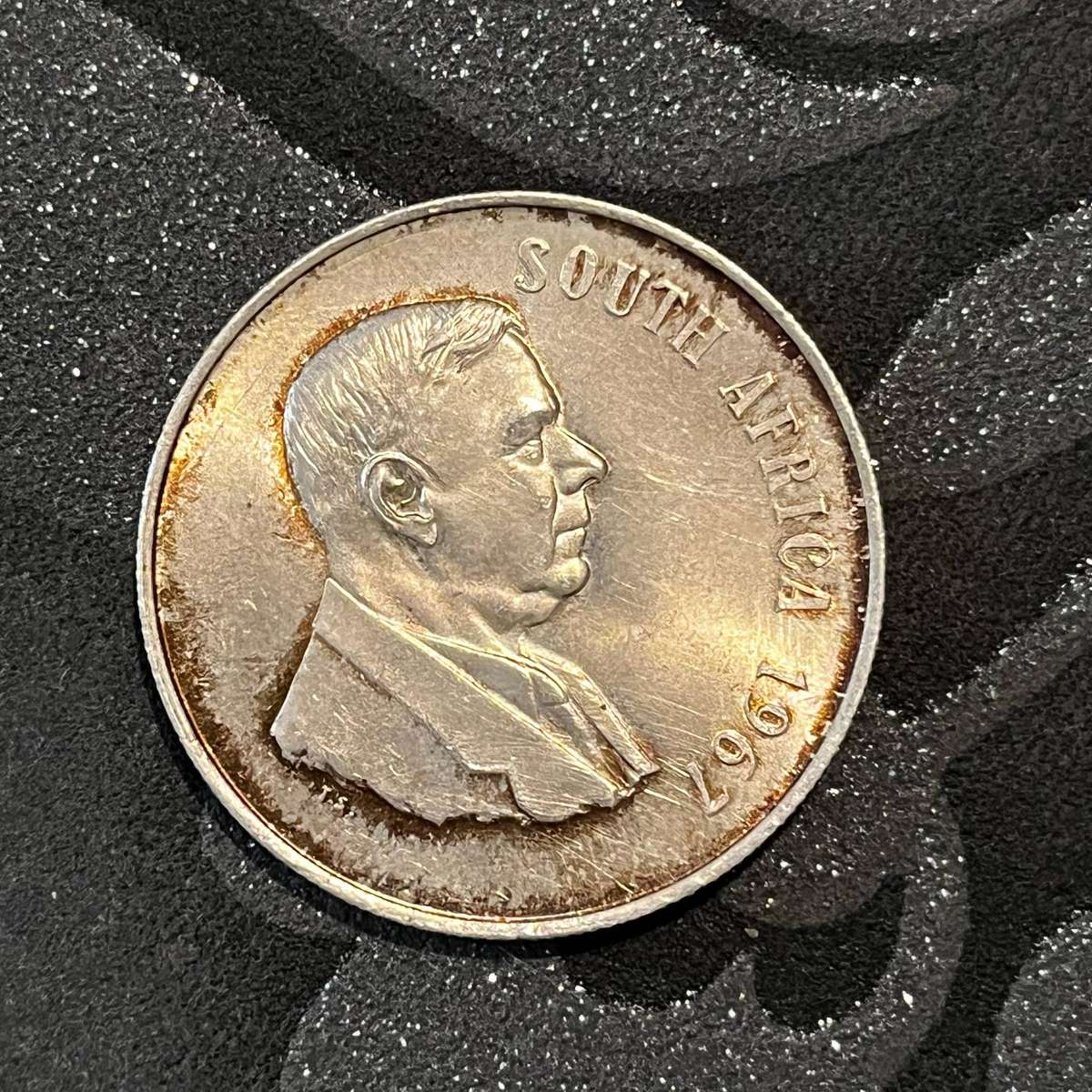  1967 South Africa Silver 1 Rand (.800)