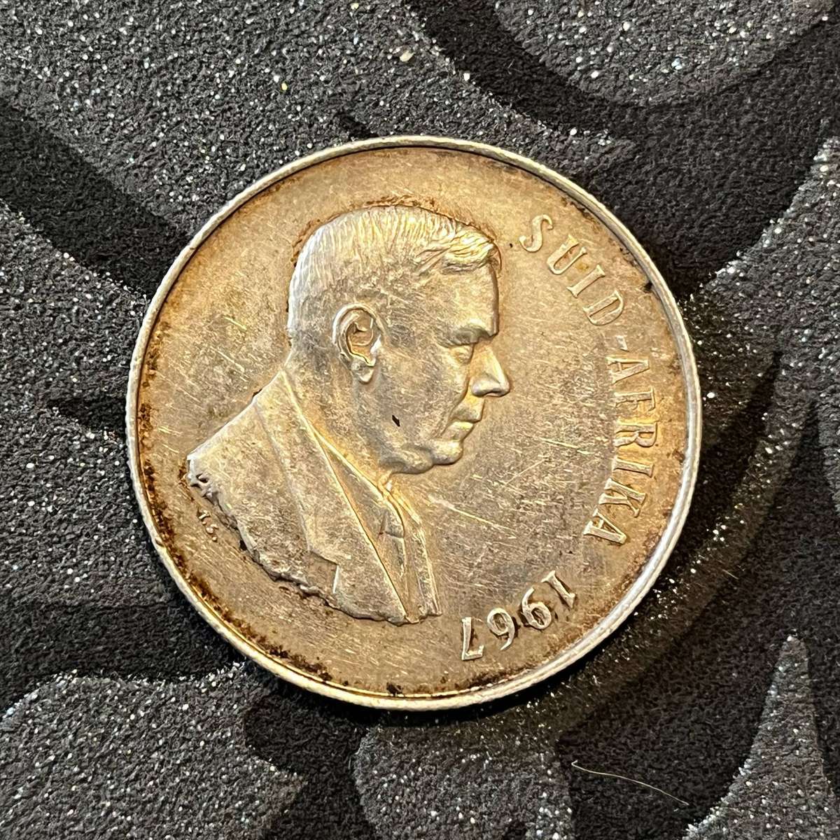  1967 South Africa Silver 1 Rand (.800)