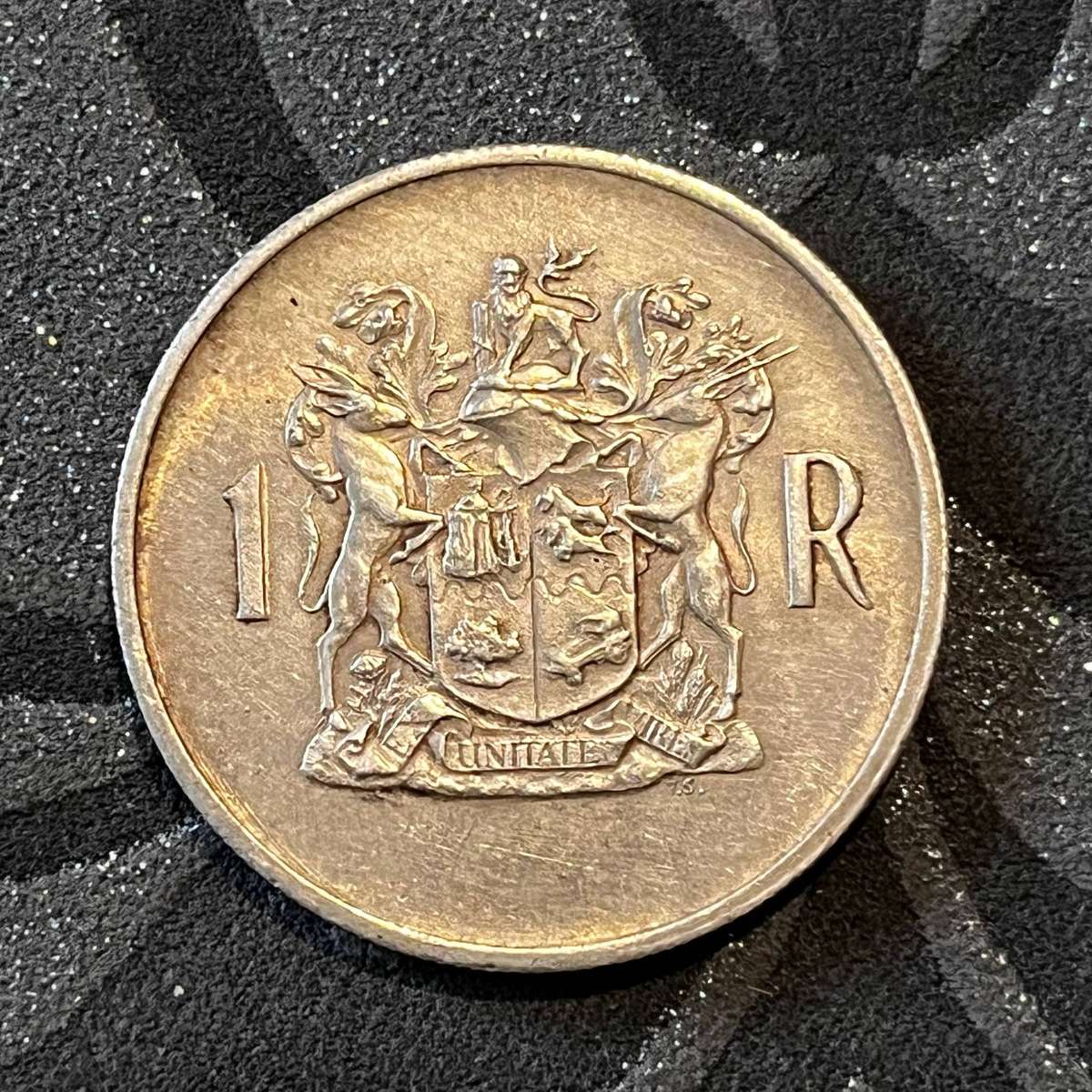  South Africa 1969 Silver R1 (.800)  Dr. T.E. Dönges