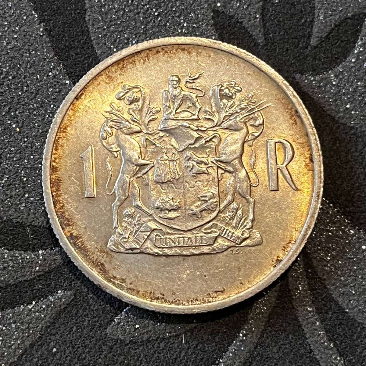  South Africa 1969 Silver R1 (.800)  Dr. T.E. Dönges