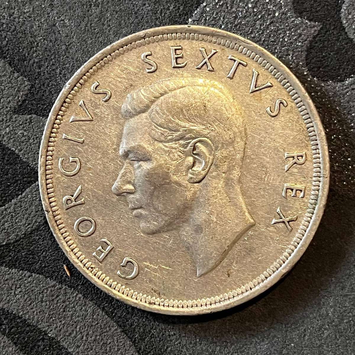  1952 South Africa 5 Shillings Crown  Van Riebeeck Tercentenary