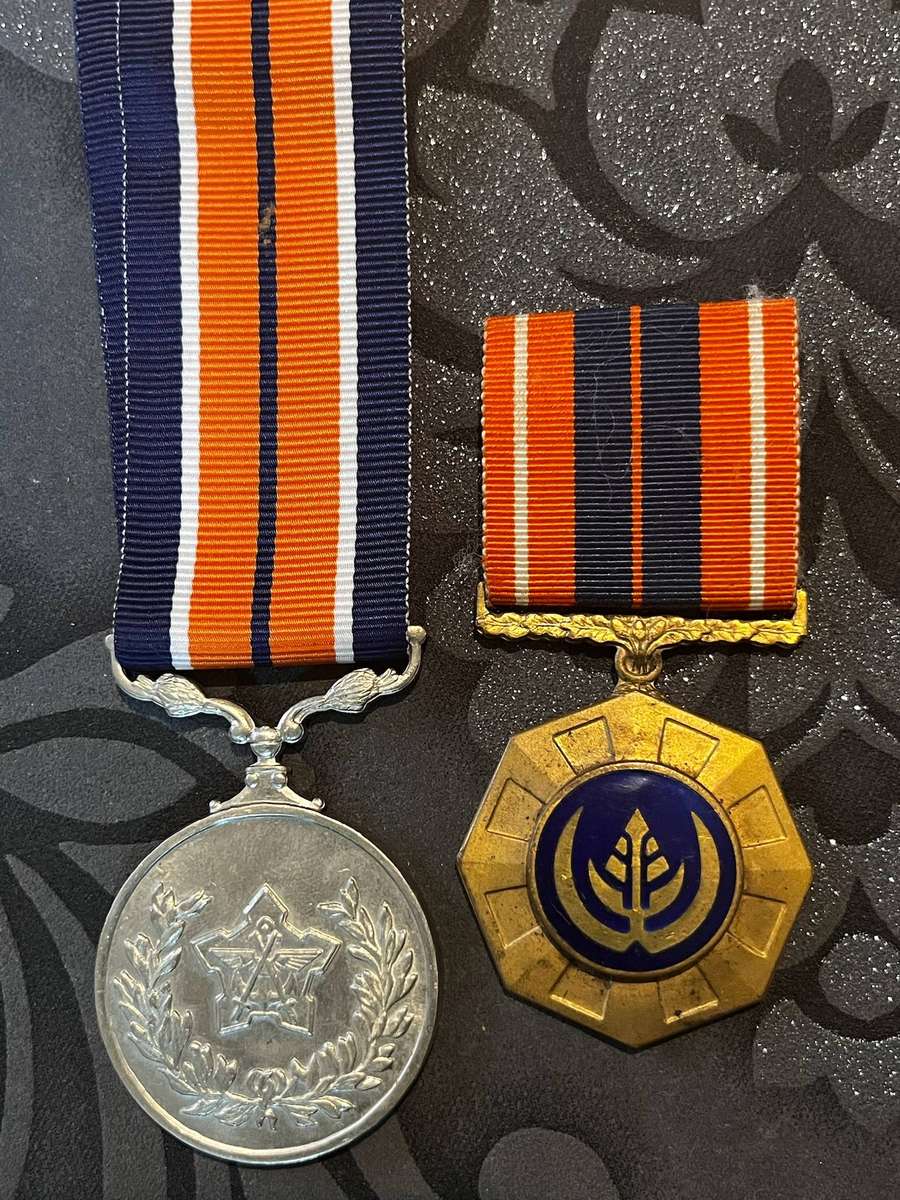  South African Pro Patria Medal + SADF Service Medal  Named & Numbered Pair